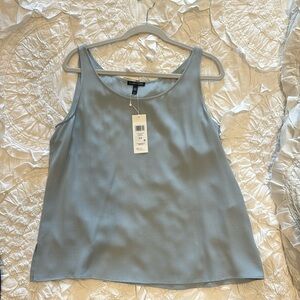 Eileen Fischer Silk Georgette tank top, NWT, M, Dawn
